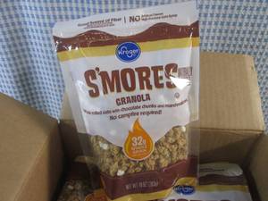 lot 419 image: (C-1) Case 6 Bags Smores Granola 10oz Bags Best by March 2024