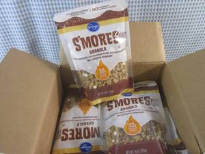 lot 420 image: (C-1) Case 6 Bags Smores Granola 10oz Bags Best by March 2024