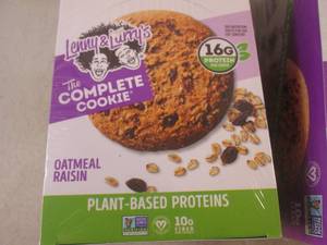 lot 422 image: (B-1) 2 Boxes of 12 Large Lenny & Larrys Oatmeal Raisin Cookies Past Date