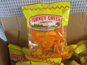 lot 424 image: (A-4T) Case 12 Bags Bar-B-Que Fried Pork Skins Past Date