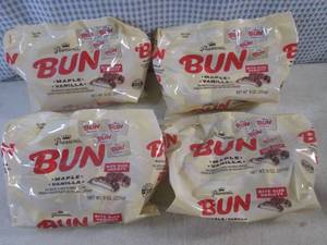 lot 431 image: (B-3) 4 Bags Bite Size Bun Maple Vanilla Candy Best by Feb 2024