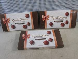 lot 451 image: (B-2) 3 Boxes Russell Stover Milk Chocolate Assortment Best by Jan 2024
