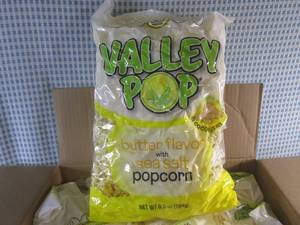lot 355 image: (EC2) Case of 6 Bags Valley Pop Butter Flavored with Sea Salt Popcorn 6.5oz Best by Jan 2024