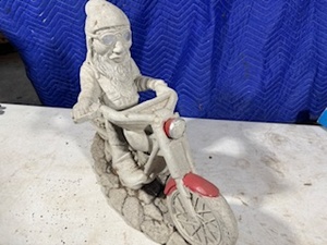 lot 34 image: Motorcycle Lawn Ornament