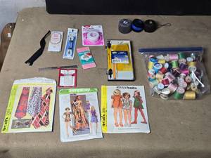 lot 56 image: Thread, Patterns and Other Sewing Items