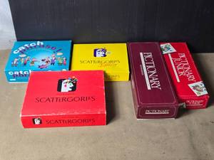 lot 89 image: Games - Catch Phrase, Scattergories Jr., Scattergroies, Pictionary, Pictionary Jr.