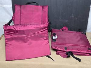 lot 114 image: Lot of 2 Maroon Seat Cushions