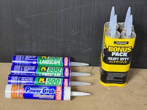 lot 16A image: PL500 Adhesive, Tight Bond Heavy Duty Adhesive