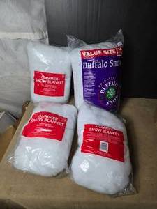 lot 37A image: Four Unused Bags of Faux Christmas Snow
