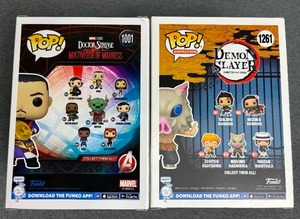 New Funko Pop Lot - Wong # 1001 and Inosuke Hashibira #1261