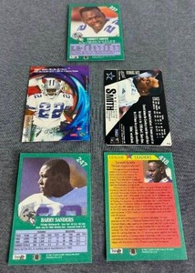 Vintage Football Card Lot - Barry Sanders and Emmit Smith