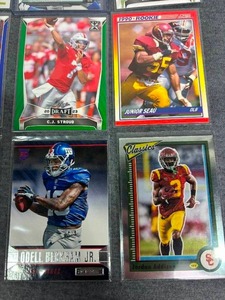 Football Card Lot including Barry Sanders, CJ Stroud, Jordan Addison