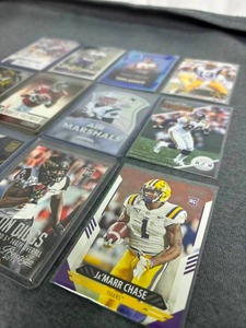 Football Card Lot including JaMarr Chase RC