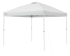 lot 36 image: Ozark Trail Simple Push Straight Leg Instant Canopy, White, 10 ft x 10 f