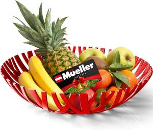 lot 50 image: MUELLER Fruit Basket, Modern Fruit Bowl Made in Europe, Decorative Centerpiece Bowl