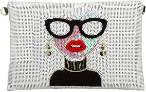 lot 67 image: KALINNU Womens Evening Envelop Bag Oversized Clutch Handbag Purse Wallet for Wedding Party Prom