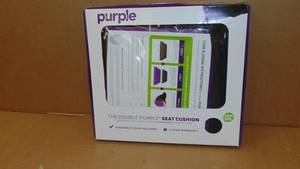 lot 21 image: Purple Royal Seat Cushion - Seat Cushion for The Car Or Office Chair - Temperature Neutral Grid