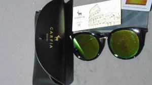 lot 113 image: CARFIA large Polarized Sunglasses black