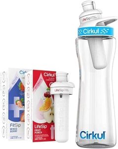 lot 108 image: Cirkul 22 oz Water Bottle With 2 Cartridges (Fruit Punch And Mixed Berry)