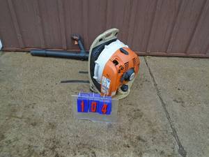 Stihl back pack blower. Used condition. Consignor states it ran a few months ago. As shown.