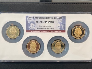 lot 16 image: 2007-S Presidential Dollar Proofs NGC PF69 Ultra Cameo