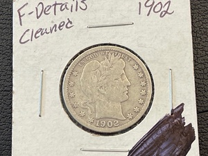 lot 41 image: 1902 Barber Quarter