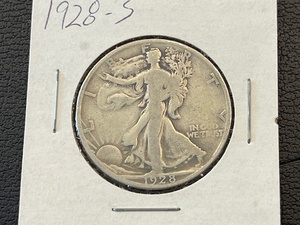 lot 45 image: 1928-S Walking Liberty Half Dollar