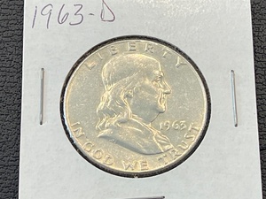 lot 46 image: 1963-D Franklin Half Dollar