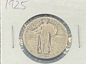 lot 47 image: 1925 Standing Liberty Quarter