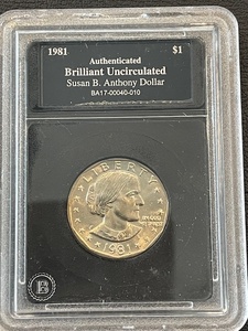 lot 69 image: 1981 Susan B. Anthony Dollar Brilliant Uncirculated
