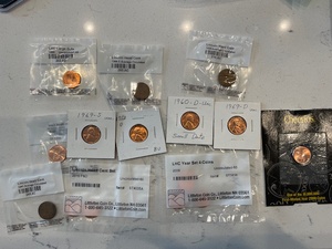 lot 94 image: Lincoln Cents Uncirculated