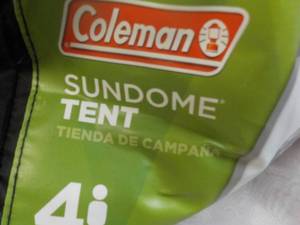 lot 3 image: Coleman Sundome Tent - 10 minute set up