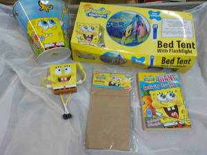 lot 6 image: Sponge Bob Square Pants Products- some new, some used