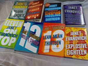 lot 10 image: Janet Evanovich Hard Cover Books...