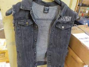 lot 55 image: Fiend Club Denim Vest Misfits size M