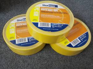 lot 94 image: 3 Rolls Shurtape Cloth Duct Tape ...