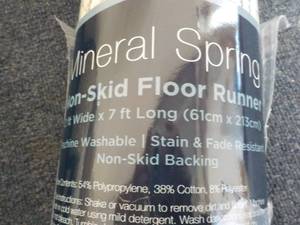 lot 141 image: Mineral Spring Non Skid Floor Runner 2 ft x 7 ft long