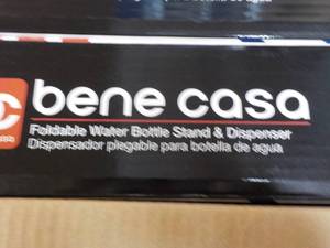 lot 215 image: Lot of 4 Bene Casa Foldable Water Bottle Stand and Dispenser