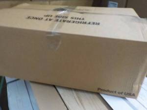lot 218 image: Boxes Very Sturdy with Handles 23 x 16 x 9- lot of 50