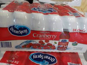 lot 261 image: 24 pack Ocean Spray Cranberry Juice...