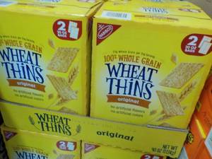 lot 273 image: 2 x 2 x 20 oz Bags Wheat Thins Original