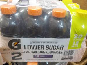 lot 280 image: 12 x 20 oz Gatorade Lower Sugar Grape