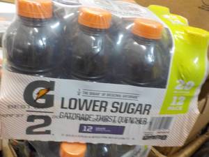 lot 281 image: 12 x 20 oz Gatorade Lower Sugar Grape