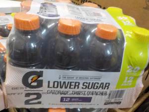 lot 282 image: 12 x 20 oz Gatorade Lower Sugar Grape