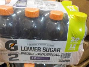 lot 283 image: 12 x 20 oz Gatorade Lower Sugar Grape