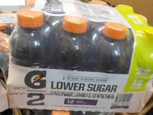 lot 284 image: 12 x 20 oz Gatorade Lower Sugar Grape