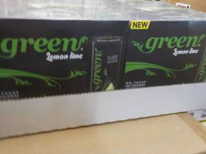 lot 285 image: 4 x 6 packs Green Lemon Lime no sugar no calories, no artificial sweeteners