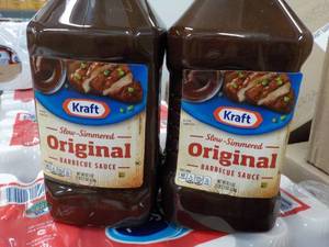 lot 292 image: 2 x 5 lb. Bottles Kraft Original Barbecue Sauce