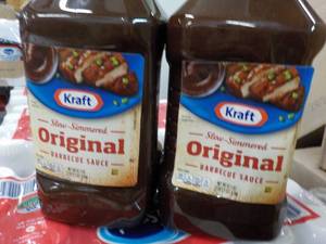 lot 293 image: 2 x 5 lb. Bottles Kraft Original Barbecue Sauce