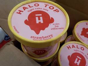 lot 298 image: 12 Halo Top Strawberry Cake Mix - just add Water and Microwave